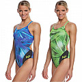 Dámské plavky Michael Phelps MESA LADY MID BACK multicolor/zelená - DE30