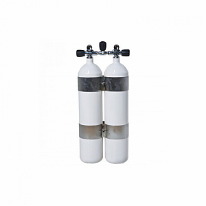 Potápačská fľaša Vítkovice dvojča 2x7 L/230 bar konkáv