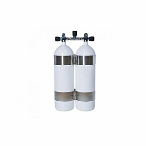 Potápačská fľaša Vítkovice dvojča 2x10 L/230 bar konkáv