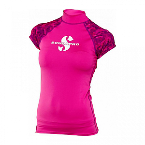 Dámske lycrové triko Scubapro RASHGUARD FLAMINGO UPF50, kr. ruk.