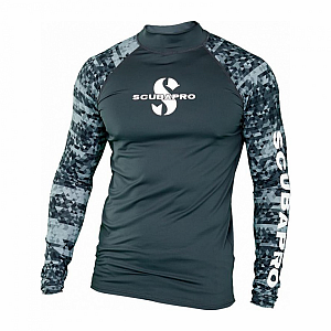 Pánske lycrové triko Scubapro RASHGUARD GRAPHITE UPF50, dl. ruk.