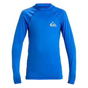 Chlapčenské lycrové tričko Quiksilver, dlhý rukáv - 14 rokov modrá