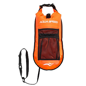 Plavecká bojka OPEN WATER SWIM s vreckom 17l oranžová