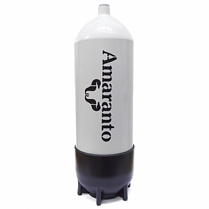 Potápačská fľaša EUROCYLINDER 18L/230 bar konvex s botkou - 204 mm