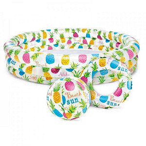 Nafukovací bazénik Intex 59469 ANANAS SET 132 x 28 cm - výpredaj