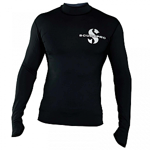 Pánske lycrové triko Scubapro RASHGUARD BLACK SWIM UPF50, dl. ruk.