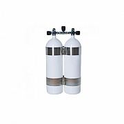 Potápačská fľaša Vítkovice dvojča 2x10 L/230 bar konkáv