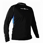 Pánske lycrové tričko Aqua Lung LOOSE MEN čierna/modrá dl. rukáv