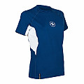 Dámske lycrové tričko Aqua Lung LOOSE FIT modrá/biela krátky rukáv