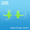 Detské upchávky do uší Zoggs AQUA PLUGZ JUNIOR ORANGE