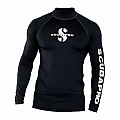 Pánske lycrové triko Scubapro RASHGUARD BLACK UPF50, dlhý rukáv