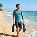 Pánske lycrové tričko RIP CURL WAVES, dlhý rukáv
