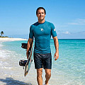 Pánske lycrové tričko RIP CURL WAVES, krátky rukáv