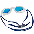 Plavecké zrkadlové okuliare Aqua Speed ​​Vortex Mirror s púzdrom biela