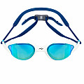 Plavecké zrkadlové okuliare Aqua Speed ​​Vortex Mirror s púzdrom biela