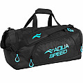 Cestovná taška Aqua Speed SPORT DUFFLE BAG L 43L - čierna/tyrkys