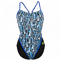 Dievčenské plavky Michael Phelps CITY LADY RACING BACK - výpredaj - 16 rokov (176 cm) DE28