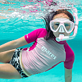 Dievčenské lycrové triko Mares RASHGUARD JUNIOR, krátky rukáv