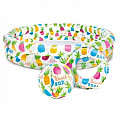 Nafukovací bazénik Intex 59469 ANANAS SET 132 x 28 cm - výpredaj