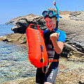 Plavecká bójka a suchý vak Agama SWIM PRO 28 L