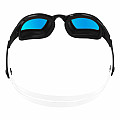 Plavecké okuliare Michael Phelps NINJA BLUE titán. zrkadlové sklá - čierna/biela